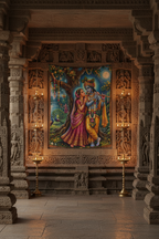 Radha Krishna Tapestry Wall Hanging