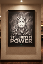 Shiva Stillness is Power – Metal Poster | Mystical Arts