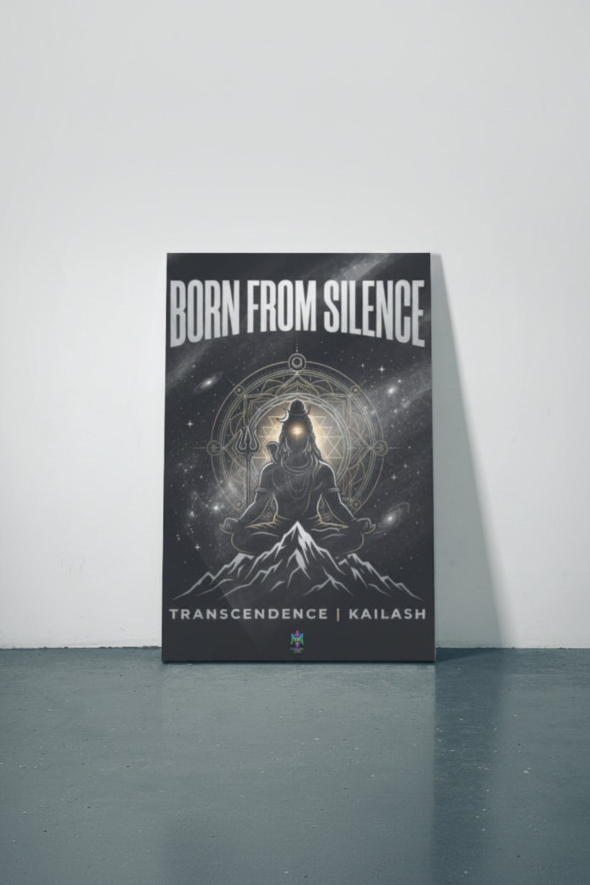 Shiva Born from Silence – Metal Poster | Mystical Arts