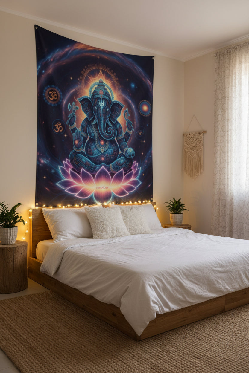 Ganesha Tapestry – Large Wall Hanging (54x84 in) | Mystical Arts