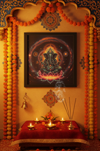 Ganesha Framed Poster – Ready to Hang Wall Art | Mystical Arts